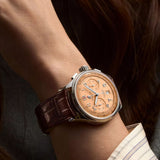 Breitling Premier B01 Chronograph 42 Beige Dial Brown Leather Strap Watch for Men - AB0145331K1P1 Authentic Buy Shop Now