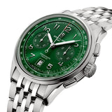 Breitling Premier B01 Chronograph 42 Green Dial Silver Steel Strap Watch for Men - AB0145371L1A1 Authentic Buy Shop Now