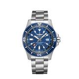 Breitling Superocean 44mm Special Blue Dial Silver Steel Strap Watch for Men - Y17393161C1A1 Authentic Buy Shop Now