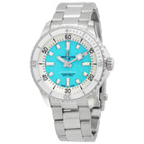 Breitling Superocean Automatic 36 Turquoise Dial Silver Steel Strap Watch for Men - A17377211C1A1 Authentic Buy Shop Now
