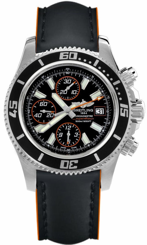 Breitling Superocean Chronograph II Black Dial 44mm Automatic Mens Watch - A1334102/BA85 Authentic Buy Shop Now