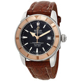 Breitling Superocean Heritage 42mm Rose Gold Chronometer Black Dial Brown Leather Strap Mens Watch - U1732112 Authentic Buy Shop Now