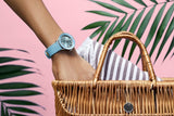 Breitling Superocean Heritage '57 Pastel Paradise Blue Dial Blue Leather Strap Watch for Women - A10340161C1X1 Authentic Buy Shop Now