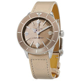 Breitling Superocean Heritage '57 Brown Dial Beige Leather Strap Watch for Women - A10340A41A1X1 Authentic Buy Shop Now