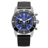 Breitling Superocean Heritage B01 Chronograph 44 Blue Dial Black Mesh Bracelet Watch for Men - AB0162121C1S1 Authentic Buy Shop Now