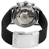 Breitling Superocean Heritage B01 Chronograph 44 Limited Edition Green Dial Black Mesh Bracelet Watch for Men - AB01621A1L1S1 Authentic Buy Shop Now