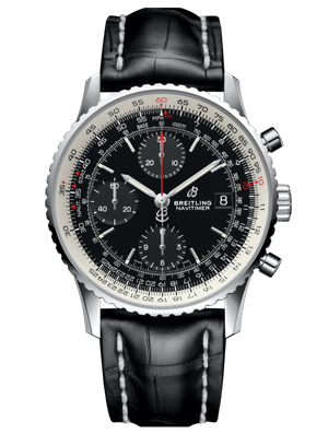 Breitling Navitimer 1 Chronograph 41mm Automatic Black Dial Black Leather Strap Mens Watch - A13324121B1P1 Authentic Buy Shop Now