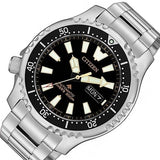 Citizen Promaster 200M Diver Fugu Asian Limited Edition Black Dial Silver Steel Strap Watch For Men - NY0090-86E Authentic Buy Shop Now