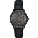 Burberry The Classic Round Horseferry Black Dial Black Leather Strap Watch for Men - BU10010 Authentic Buy Shop Now