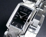 Burberry Signature Quartz Black Dial Silver Steel Strap Watch for Women - BU4210 Authentic Buy Shop Now