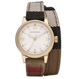 Burberry Utilitarian White Dial Multicolor Leather Strap Watch for Women - BU7851 Authentic Buy Shop Now