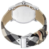 Burberry The City Nova Silver Dial White Leather Strap Watch for Women - BU9022 Authentic Buy Shop Now