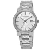 Burberry The City Silver Dial Silver Steel Strap Watch for Men - BU9037 Authentic Buy Shop Now