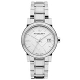 Burberry The City White Dial Silver Steel Strap Watch for Women - BU9100 Authentic Buy Shop Now