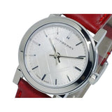 Burberry The City Silver Dial Red Strap Watch for Women - BU9232 Authentic Buy Shop Now