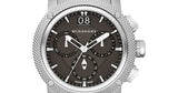 Burberry Utilitarian Chronograph Black Dial Silver Steel Strap Watch For Men - BU9800 Authentic Buy Shop Now