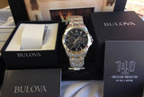 Bulova Classic Collection Black Dial Silver Steel Strap Watch for Men - 96K107 Authentic Buy Shop Now