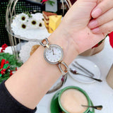 Bulova Crystal Collection Mother of Pearl Dial Gold Steel Strap Watch for Women - 98L225 Authentic Buy Shop Now