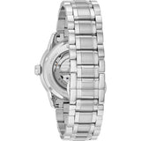 Bulova BVA Dual Aperture Black Dial Silver Steel Strap Watch for Men - 96A119 Authentic Buy Shop Now
