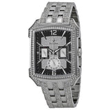 Bulova Crystal Collection Black Dial Silver Steel Strap Watch for Men - 98C108 Authentic Buy Shop Now