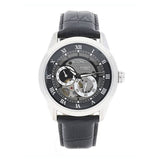 Bulova BVA Classic Automatic Silver Dial Black Leather Strap Watch for Men - 96A135 Authentic Buy Shop Now