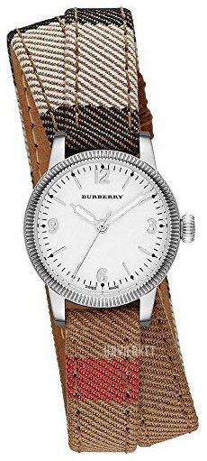 Burberry Utilitarian White Dial Multicolor Leather Strap Watch for Women - BU7849 Authentic Buy Shop Now