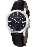 Burberry The City Black Dial Black Leather Strap Watch for Men - BU9009 Authentic Buy Shop Now