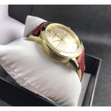 Burberry The City Gold Dial Orange Leather Strap Watch for Women - BU9017 Authentic Buy Shop Now