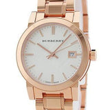 Burberry The City White Dial Rose Gold Steel Strap Watch for Women - BU9104 Authentic Buy Shop Now
