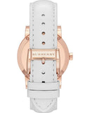 Burberry The City Diamonds White Dial White Leather Strap Watch for Women - BU9130 Authentic Buy Shop Now