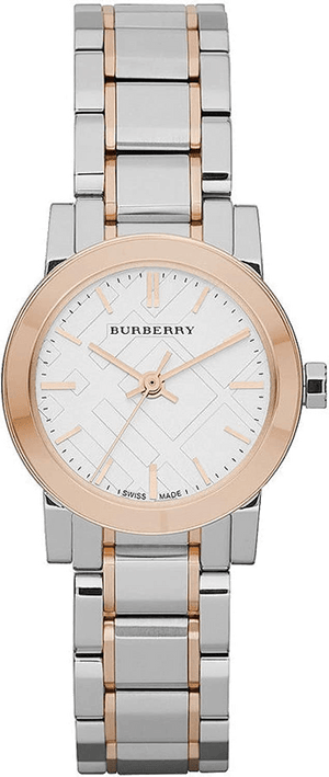 Burberry The City Silver Dial Two Tone Steel Strap Watch for Women - BU9205 Authentic Buy Shop Now