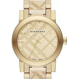 Burberry The City Gold Dial Gold Steel Strap Watch for Women - BU9234 Authentic Buy Shop Now