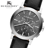 Burberry The City Grey Dial Black Leather Strap Watch for Men - BU9359 Authentic Buy Shop Now