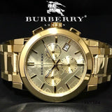 Burberry The City Gold Dial Gold Steel Strap Watch for Women - BU9753 Authentic Buy Shop Now