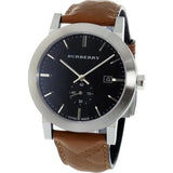 Burberry The City Black Dial Brown Leather Strap Watch for Men - BU9905 Authentic Buy Shop Now