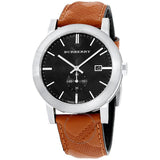 Burberry The City Black Dial Brown Leather Strap Watch for Men - BU9905 Authentic Buy Shop Now