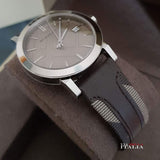 Burberry The City Grey Dial Leather Strap Watch for Men - BU9020 Authentic Buy Shop Now