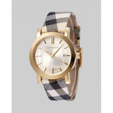 Burberry Heritage Silver Dial Leather Strap Watch for Women - BU1398 Authentic Buy Shop Now