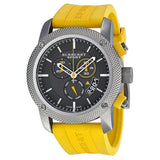 Burberry Sport Chronograph Grey Dial Yellow Rubber Strap Watch for Men - BU7712 Authentic Buy Shop Now