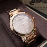 Burberry The City Gold Dial Gold Steel Strap Watch for Women - BU9033 Authentic Buy Shop Now