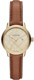 Burberry The Classic Champagne Gold Dial Brown Leather Strap Watch for Women - BU10101 Authentic Buy Shop Now