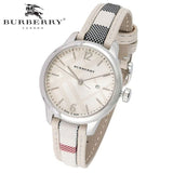 Burberry The City Silver Dial Brown Leather Strap Watch for Women - BU9136 Authentic Buy Shop Now