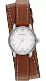 Burberry Utilitarian White Dial Brown Leather Strap Watch for Women - BU7848 Authentic Buy Shop Now