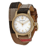 Burberry Utilitarian White Dial Multicolor Leather Strap Watch for Women - BU7851 Authentic Buy Shop Now