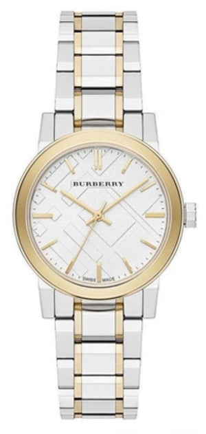 Burberry The City Silver Dial Two Tone Steel Strap Watch for Women - BU9217 Authentic Buy Shop Now