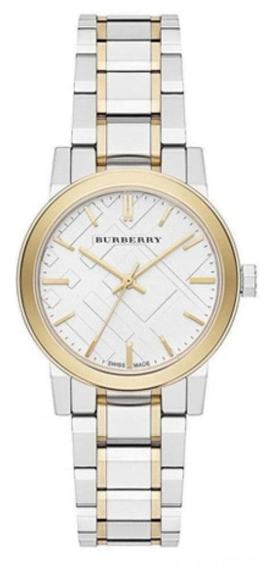 Burberry The City Silver Dial Two Tone Steel Strap Watch for Women - BU9217 Authentic Buy Shop Now