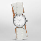 Burberry Utilitarian White Dial White Leather Strap Watch for Women - BU7846 Authentic Buy Shop Now