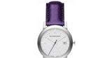 Burberry The City Silver Dial Purple Leather Strap Watch for Women - BU9122 Authentic Buy Shop Now