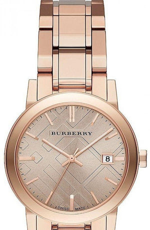 Burberry The City Rose Gold Dial Rose Gold Steel Strap Watch for Women - BU9135 Authentic Buy Shop Now