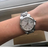 Burberry The City Silver Dial Silver Steel Strap Watch for Women - BU9143 Authentic Buy Shop Now